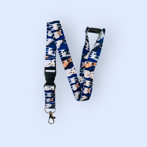 20mm dog print - lanyard,