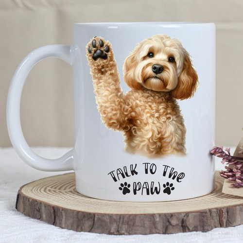 Funny golden cockapoo dog mug - dog,