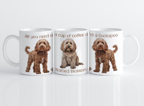 Personalised mug cockapoo - personalised,