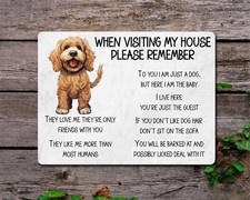 Cockapoo Metal Sign Gift When