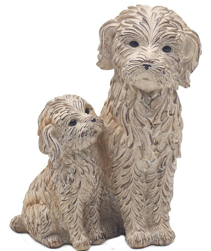 Twin cockapoo dog ornament - twin,