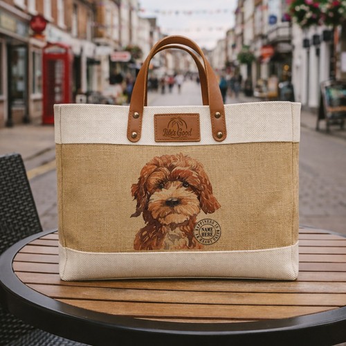 Cockapoo tote bag large - tote, dog
