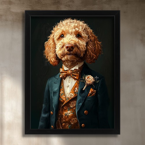Cockapoo art print - print, dog
