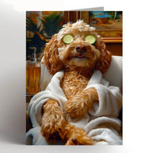  Cockapoo birthday card