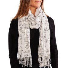 Scarf  with a Cockapoo dog on