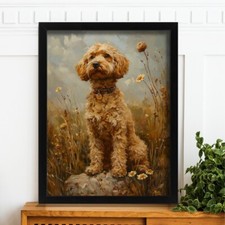 Cockapoo In Wildflower Field